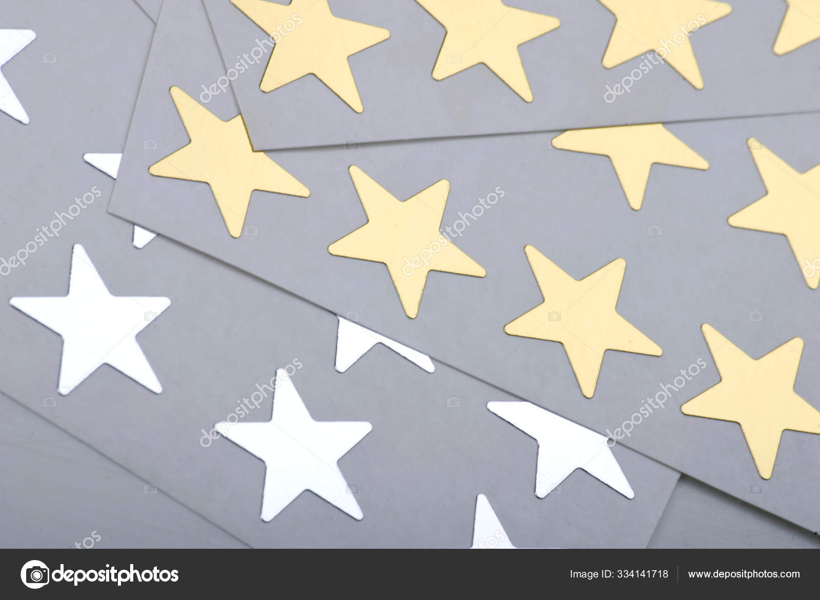 Star Stickers Gold Silver Stock Photo by ©PantherMediaSeller 334141718